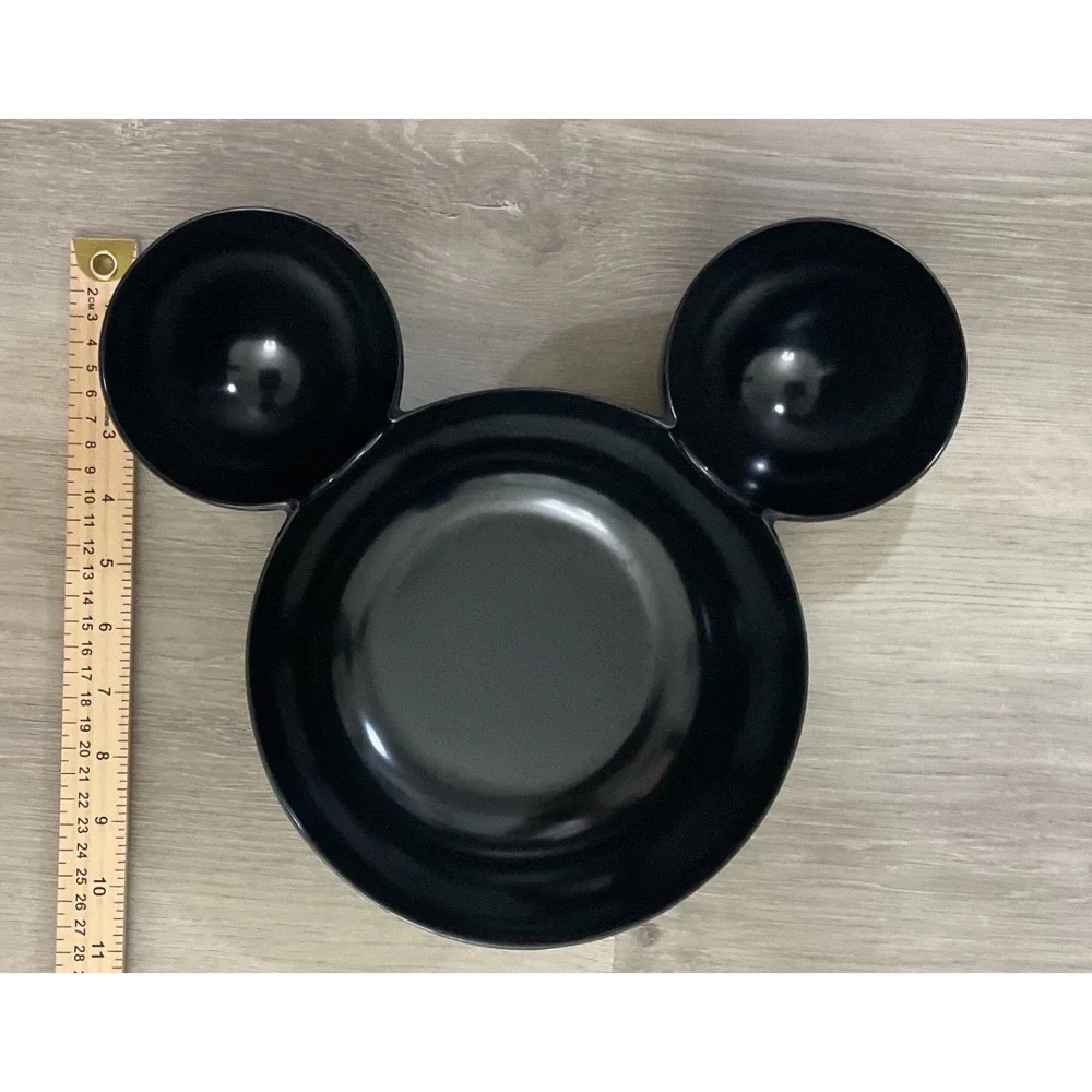 Disney Mickey and Minnie Mouse Melamine Snack Bowls Set of 2 Pink Black Zak